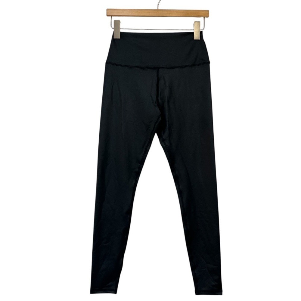 Scorpio Sol Vinyasa High Waist Black Gloss Leggings NWT